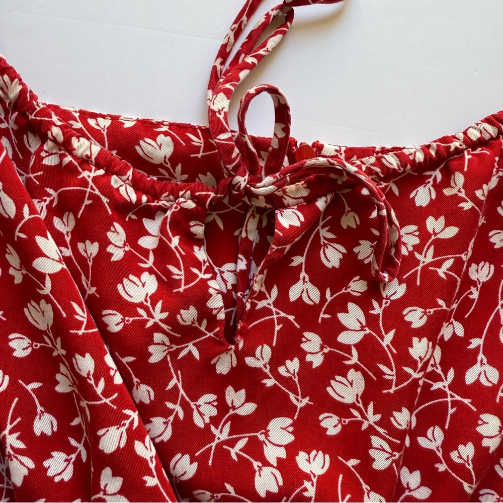 Reformation Red Floral Dress - Picture 8 of 11